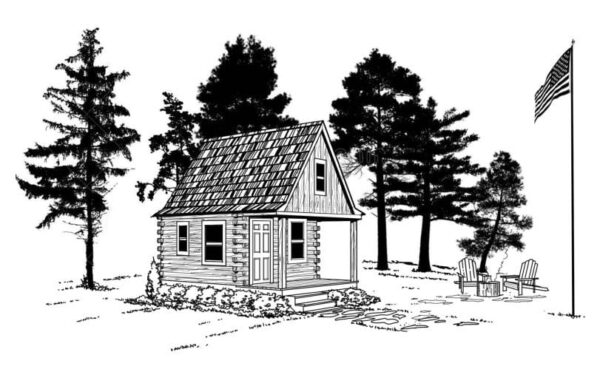 patriot 601 tiny home log cabin kits